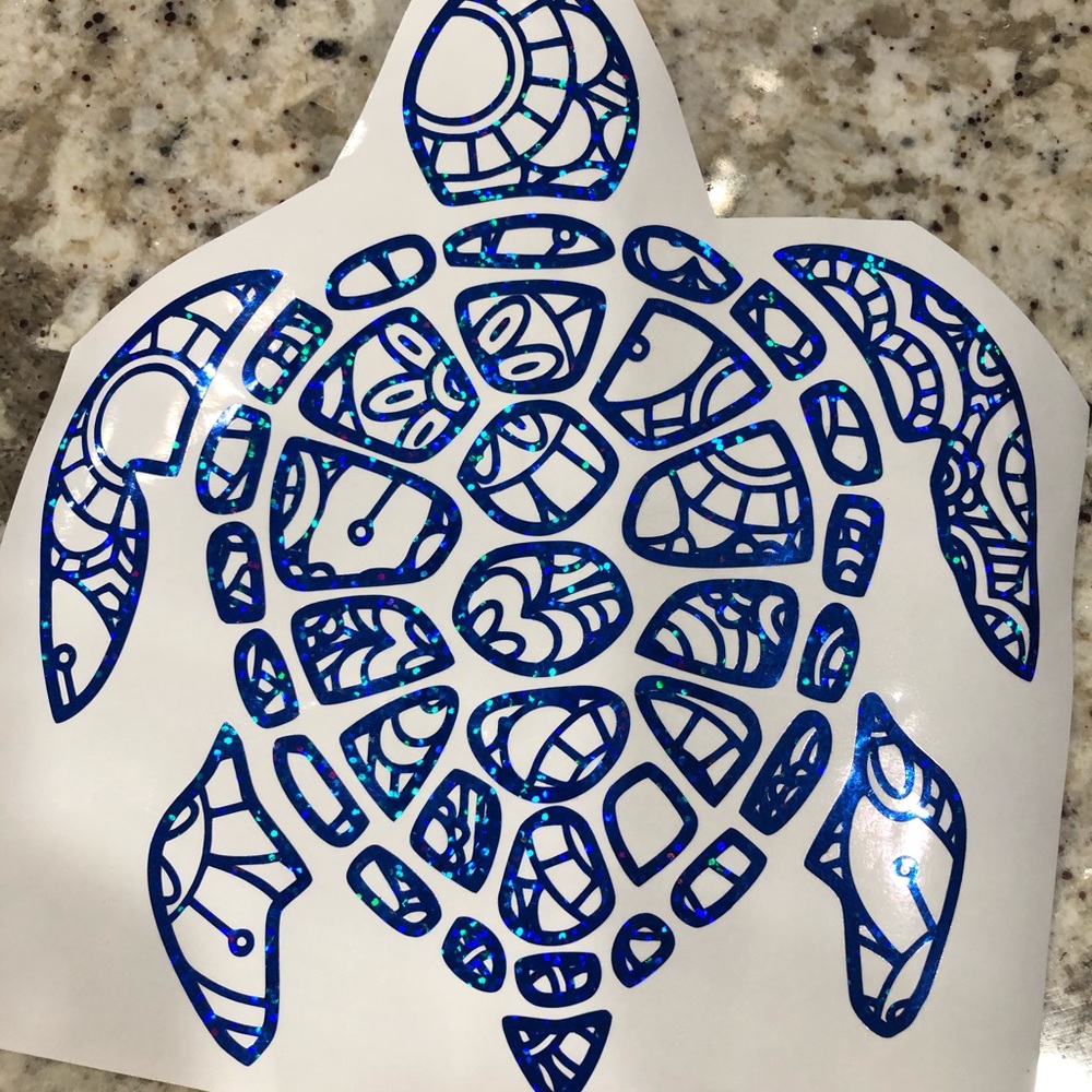 Sea turtle decal
